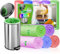 Small Bin Bags 120 Counts 5L Bin Liners Colorful Rubbish Bags for Bathroom, Bedroom, Office, Pedal Bin Liners, Thicken Leakproof, Fit Small Garbage