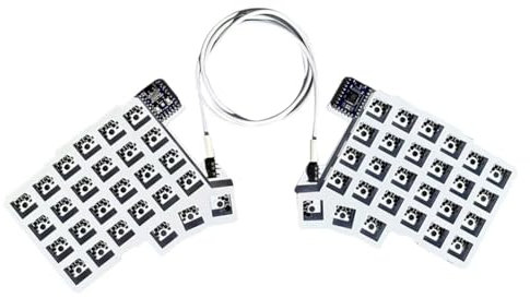 ALINUOYQ Split Keyboard Wired Ergonomics Keyboard Hot Swap QMK/VIAL (No Keycaps Axis)