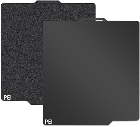 For Bambulab Printing Plate, Black PEI Printing Bed for Bambu Lab A1 X1C P1P P1S X1, Bambulab Filament Carbon Plate, Smooth Texture, 257 x 257 mm, for Bambulab 3D Printer Heated Bed