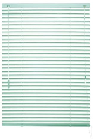 Tende Veneziane in Alluminio Lamelle da 25mm, Tende Orizzontali Su Misura per Finestre Interne Ufficio Bagno Camera da Letto(Verde)