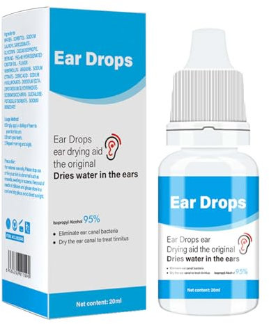 Swimmers - Gotas de secado de oídos, evita los síntomas incómodos de dolor de oído, suavizante higiénico de cerumen | Aceite limpiador de oídos ligero y eficiente para adultos y niños