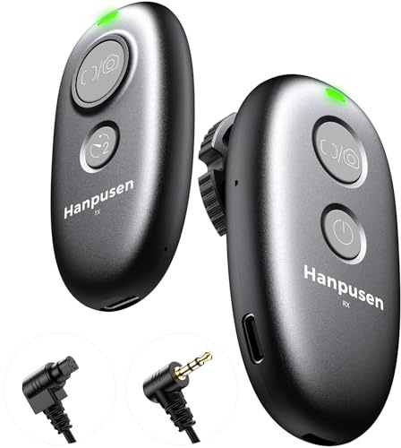 for Canon Rechargeable Remote Shutter Release - Wireless Remote Control | for Canon R6 Mark II/T7/T6/T5/T7i/R8/R100/R5/R10/R6/R7/R50 V/5D Mark IV/R/RP/90D/80D/70D/T8i/SL3, No Disposable Batteries