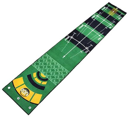POENVFPO rutschfeste -Trainingsmatte für das Üben Im Innen- und Außenbereich mit Mehreren Distanzmarkierungen und Tragbarem Design, 50 X 300 cm, Heimbüro