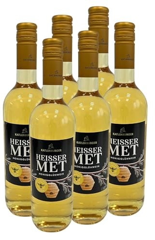 6x Heisser Met - Honig Glühwein 0,75l Flasche im Karton