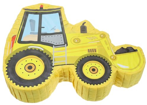 Wunderschöne Bagger Piñata aus Papier für Geburtstag und Fotorequisite