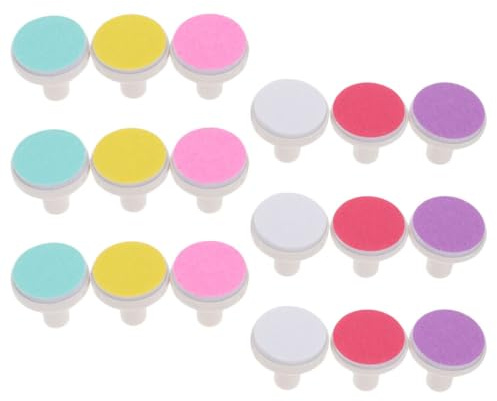 COMPUKAS 18 Pièces Têtes de Lime à Ongles pour Nourrisson Électriques en Papier Abrasif Longue Durée sans Danger pour Bébé -né Usage Quotidien