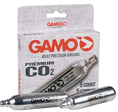 Gamo CO2 Caja de 5 Cargas, Adultos Unisex, Negro, Talla Única