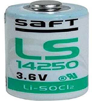 Saft Pile LS14250 1/2 AA 3,6 V Li-SOCL2 (Lot de 5) Blanc/Vert