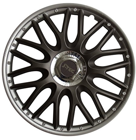 PREIS HIT !!! 4 x Radkappen Radzierblenden graphite/silber 15 Zoll Orden SR