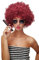 WIG ME UP - PW0011-P67 Perücke Afroperücke Afro 70er Jahre Party Partyperücke Funk Funky Disco Foxy Granatrot