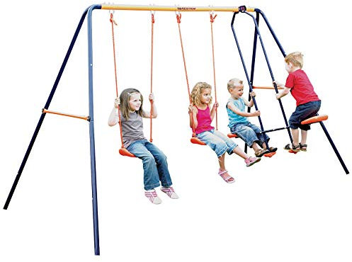 MV Sports Childrens Hedstrom Double Swing & Glider New Outdoor Garden Kids MultiPlay Set