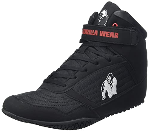 Gorilla Wear High Tops Black schwarz - Bodybuilding und Fitness Schuhe für Damen und Herren, EU 39