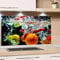 GRAZDesign Spritzschutz Glas für Küche, Herd Bild-Motiv Früchte im Wasser Küchenrückwand Küchenspiegel Glasrückwand 4mm ESG Glas (80x60cm)