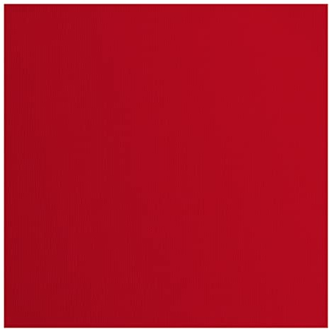 Vaessen Creative Florence Cardstock Papier, Rot, 216 Gramm/m², Quadratisch, 30,5 x 30,5 cm, 20 Stück, Textur, für Scrapbooking, Kartenherstellung, Stanzen und andere Papierbasteleien