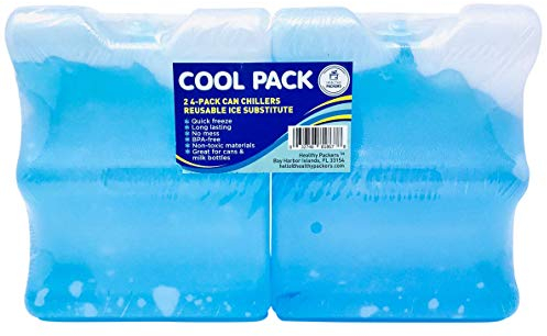 Healthy Packers Long Lasting Ice Pack - Great for Can Coolers and Breastmilk Bottles Storage (4-Can)