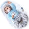ZIYIUI Reborn Baby Puppe 22 Zoll 55cm Realistische Neugeborenen Handgefertigt Silikon Vinyl lebensecht Baby Puppe Junge Weihnachts Geschenk
