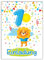 12 Einladungskarten 1. Kindergeburtstag Jungen Mädchen Tiere erste Geburtstag Geburtstagseinladungen Einladungen Geburtstagsparty Kartenset Löwe