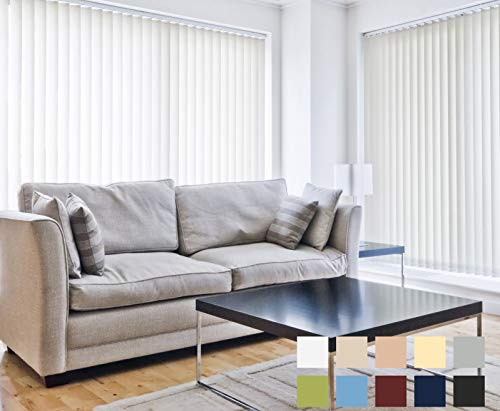 etusimo Lamellenvorhang 250 x 230 cm, Weiß