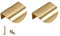 TentHome 2 Stück Modern Möbelgriff Schubladengriff Schrankgriff versteckt Spiegelschrankgriff Messing Türgriff Klemmgriff Griffe für Schrank Schubladen Kommode (Klein(60 x 41x 23mm), Gold2)