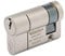 Sterling ESN1150 TS007 BS1 Cylindre de porte européen 1 étoile approuvé par la police en nickel satiné 11 x 50 mm (61 mm)