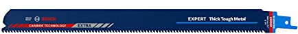 Bosch Professional 10x Expert ‘Thick Tough Metal’ S 1255 CHC Reciprocating Saw Blade (for Tough steel, Cast iron, Length 300 mm, Accessories Reciprocating Saw)
