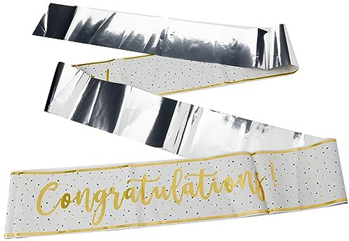 amscan 9912407 WG Banner mit Aufschrift Congratulations, mehrfarbig