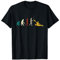 Kanu Kajak Evolution Paddler Kajaker Geschenk Kanufahren T-Shirt