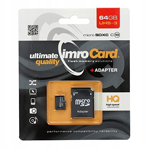 imro Carte Mémoire GoodRam 64Go (avec Adaptateur SD)