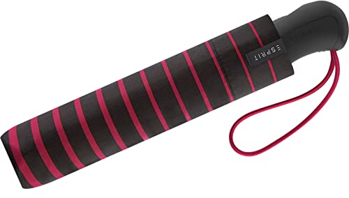 Esprit Taschenschirm Easymatic Light Auf-Zu Automatik Degradee Stripe - Vivacious pink