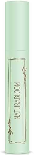 NATURABLOOM Natural Vegan Black Mascara With Jojoba - Extra Volume and Length For Stunning Lashes - Hypoallergenic, Smudge-proof & Long-lasting mascara - Organic, Cruelty-Free - Made in Italy