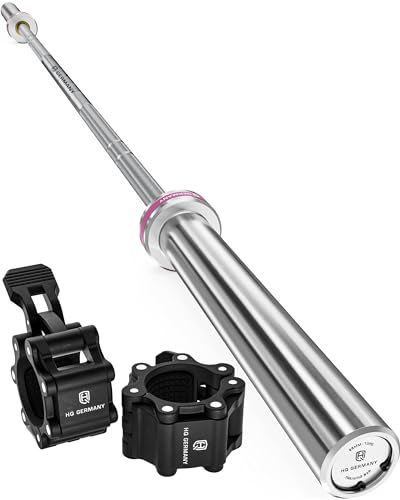 HQ Germany® Langhantelstange 50mm [201cm, 15kg] - Training Langhantel 15kg - Olympia Langhantel 50mm, Gewichtsstange, Olympic Barbell Bar