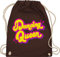 Turnbeutel Rucksack - Vintage Retro - Dancing Queen - Tänzerin Geschenk Tanzliebhaber - Unisize - Braun - tasche stoff turn beutel bag sport beuteltasche bags stofftasche sportbeutel sporttasche