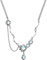 Modische verbundene Kette Super Fairy Glass Star Halskette Cat Eye Iced Out Hip Hop Halskette Schmuck Anhänger Silber (Silver #1, One Size)
