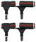 DOKLY Lot de 2 porte-jarretelles élastiques réglables avec clips pour homme et femme, style punk, anneau de mollet