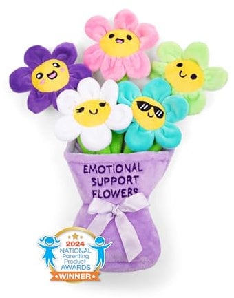 WHAT DO YOU MEME? Emotional Support Flowers — The Original Viral Cuddly Plush Flowers, Unique Gift for Valentine's Day, Birthdays, Christmas, Friendship & Anniversary's