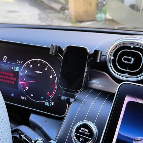 LSXEL Handyhalterung Kompatibel mit Mercedes Benz GLC X254 Coupe C-Klasse w206 C206 2022 2023 2024 (for GLC X254 2023-2024/C Klasse W206 2022-2024)