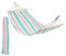 Harbour Housewares Garden Hammock with Spreader Bars - Pink/Green Stripe - Outdoor Garden Camping Hammock Seat with Durable Fabric for Camping, Beaches