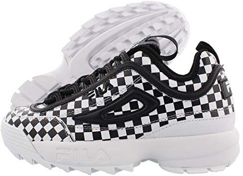 Fila Disruptor II Premium-Sneaker für Damen, Schwarz/Weiß, 41 EU