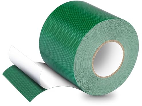 HONGTAISHENG PVC Planenband, Reparaturklebeband für Gewebeplanen, Planenflicken, 10M*8CM, für lkw abdeckplane, Markise, Zelt, Grün