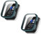 TINGYR 2 Pezzi Cover Compatibile con Amazfit Bip 5 Unity, PC + Vetro Temperato per Proteggere lo Schermo, Anticaduta, Custodia Compatibile con Amazfit Bip 5 Unity.Ago di Pino Verde
