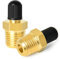 SXTDKMJ 2 PCS Air Inflator Adapter,1/4 NPT (M) to Standard Valve Air Pump Valve Adapter Brass Tire Inflator Connector for Auto Tyre Valve Adapter Compressor Tank Connector