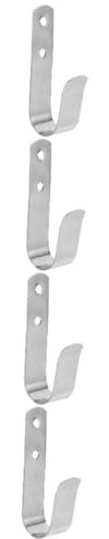ULTECHNOVO 4pcs Stainless Steel Boat Hook for Multi-Function Use Wear Wall Hanger for Fishing Rods Hoses and Equipment for Boaters and Anglers