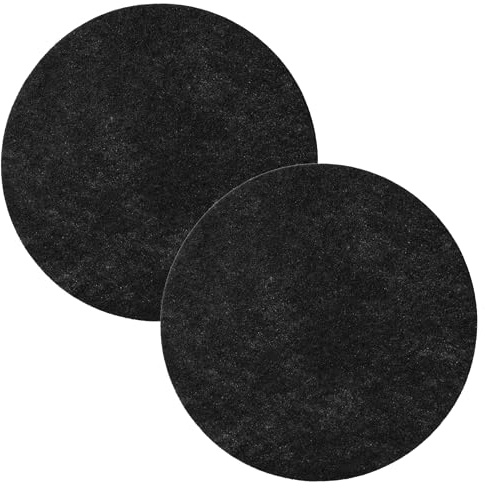 vhbw 2x Aktivkohle-Filter kompatibel mit DeLonghi F2635 | F26215, F26235, F26237 Fritteuse - 130 mm