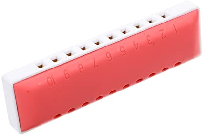 Abaodam 1 Ensemble 20 Harmonica à Dix Trous Harmonicas Pour Adultes Instruments Pour Enfants Harmonica Pour Tout-petits Harmonicas 10 Trous Harmonica Rose Bambin Harmonica Cuivre