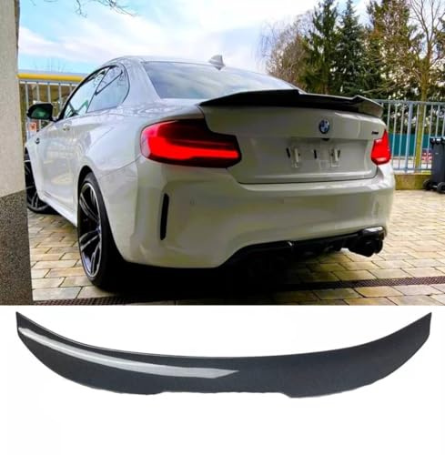 For Auto Perfectionists UK Rear Boot Spoiler Compatible With BMW 2 Series M2 F22 F87 2014-2021 High Kick PSM Ducktail ABS Carbon Fibre