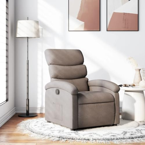 LAPOOH Relaxsessel Taupe Stoff, Relaxsessel, Fernsehsessel, Kinosessel, Gaming Couch - 371697