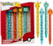 Pokemon Radierbarer Kugelschreiber Kinder 4er Stifte Set Blaue Tinte Pikachu Tintenroller mit Radiergummi Schule Geschenke für Jungs und Mädchen