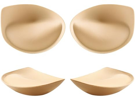 Nimiah Bra Pads Inserts Breast-Enhancers - Super Push-up Boob Pads Add 1-2 Cup Sizes | Sew in Bra Cups