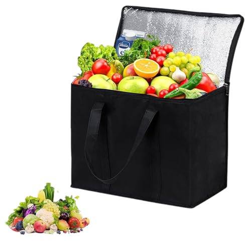 Kühltasche Groß Faltbar, 35L Thermotasche, Kühltasche, für Essen & Getränke, Kühlbox für Picknick, Wiederverwendbar, für Outdoor Reisen BBQ Camping