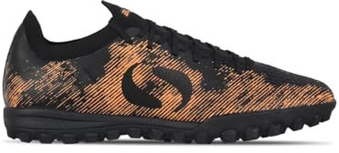 Sondico Mens Astro Turf Trainers Football Boots Black/Orange 9 UK
